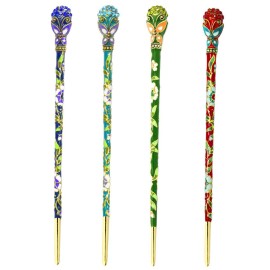Fashion & Lifestyle 2 Count Hair Decor Chinese Traditional Style Hair Sticks Shawl Pins Picks Pics Forks for Women Girls Hair Updo Making Accessory 6 with Butterfly, Blue Fashion & Lifestyle 2 Count Hair Decor Chinese Traditional Style Hair Sticks Shawl Pins Picks Pics Forks for Women Girls Hair Updo Making Accessory 6 with Butterfly, Blue