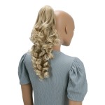CAISHA 20 Hairpiece Ponytail Clip On Extension With Butterfly Claw Voluminous Wavy Blonde Mix HV2