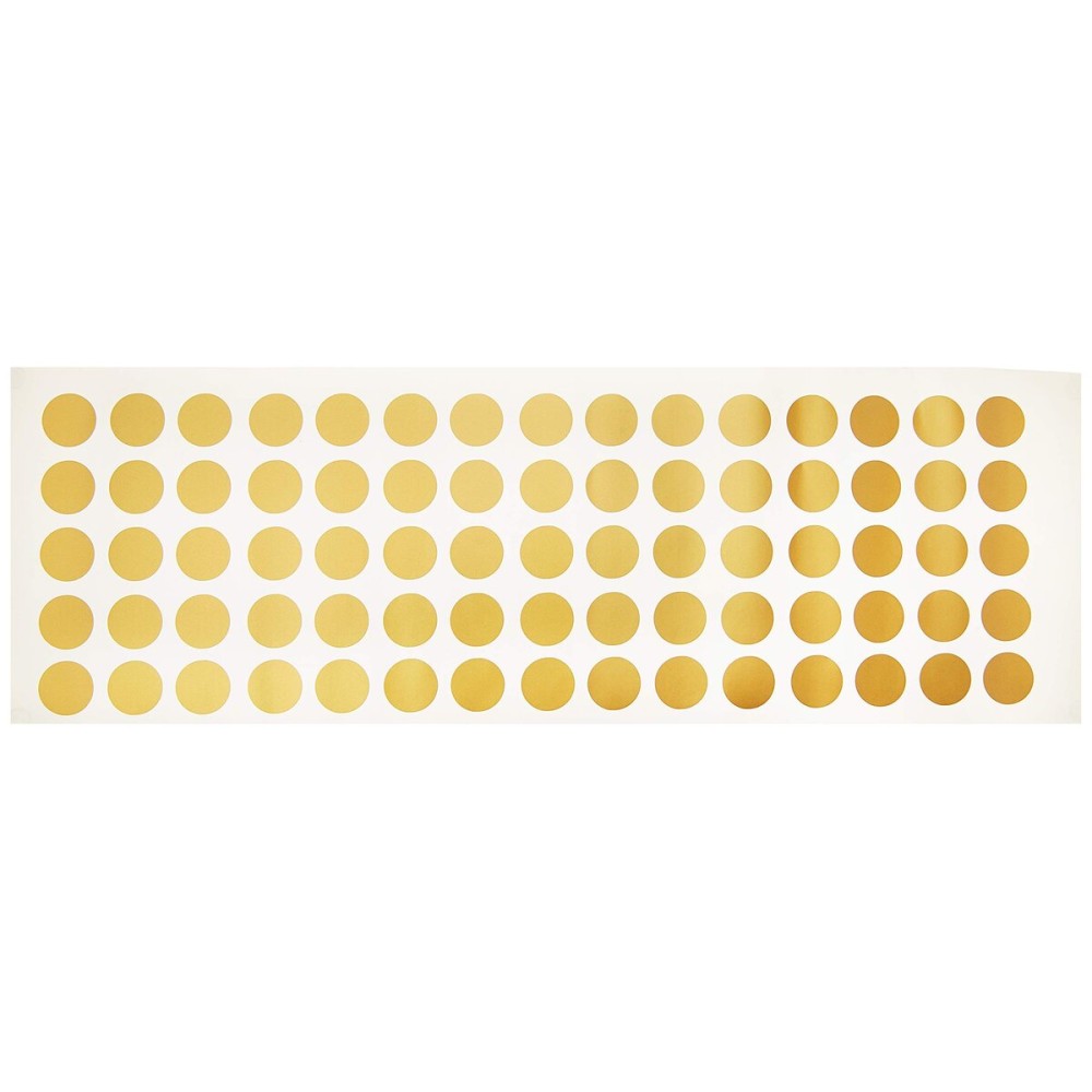 Innovative Stencils Polka Dot Wall Decal Nursery Kids Room Peel and Stick Removable Sticker Circle Pattern Decor 1326 (1.5 (150 Dots), Gold)