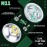 MAGICYOYO N11 Professional Unresponsive Yoyo N11 Dual Purpose Alloy Trick YoYo Ball with Bag, Glove, 12 Yoyo Strings and Responsive Bearing Kit -Silver Green