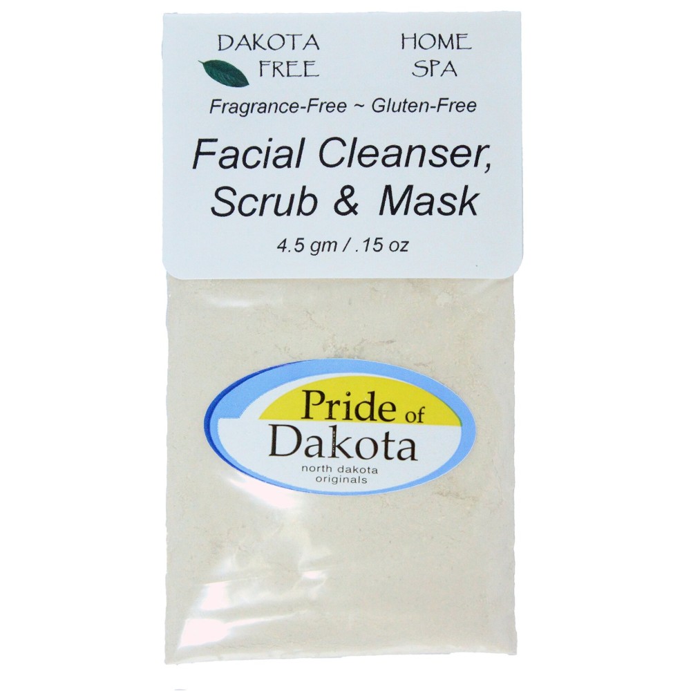 Dakota Free Facial Cleanser, Scrub and Mask 4.5 gm Single Packet