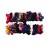 Lovef 7PCS Soft Elegant Velvet Hair Scrunchies Elastic Hair Bands Ties Donut Hair Ponytail Holder Hair Accessories
