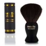 Satin Tip - The Purest, Shave Brush (Synthetic, Black, Soft Touch, Case)