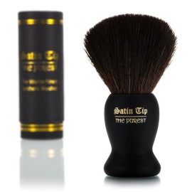 Satin Tip - The Purest, Shave Brush (Synthetic, Black, Soft Touch, Case)