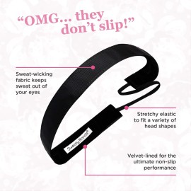 Sweaty Bands Womens Girls Headband - Non-Slip Velvet-Lined Workout Hairband - Dreamweaver Pink