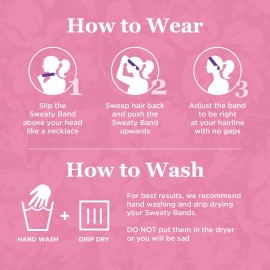 Sweaty Bands Womens Girls Headband - Non-Slip Velvet-Lined Workout Hairband - Dreamweaver Pink