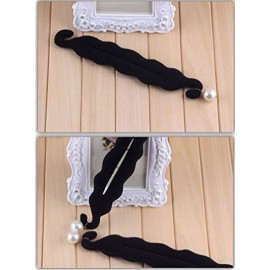 AKOAK 2 Pcs Elegant Pearl Twist Bun Clip Hook Holder Foam Sponge Donut Ponytail Hairstyle Styling Tool Accessories AKOAK 2 Pcs Elegant Pearl Twist Bun Clip Hook Holder Foam Sponge Donut Ponytail Hairstyle Styling Tool Accessories