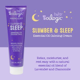 Oilogic Slumber & Sleep Baby Lotion - Gentle Calming Cream with 100% Pure Essential Oils for Smooth & Moisturized Skin - Pediatrician-Tested, Safe for Babies & Toddlers Baby Essentials Skincare