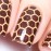 Whats Up Nails - Honeycomb Nail Vinyl Stencils for Nail Art Design (1 Sheet, 12 Stencils)