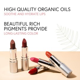 Honeybee Gardens Truly Natural Long Lasting Lipstick, South Beach, Bright Coral with Red Undertones, Naturally Hydrating & Nourishing, Vegan, Gluten-Free & Cruelty-Free, 0.13 oz / 3.8 g Honeybee Gardens Truly Natural Long Lasting Lipstick, South Beach, Bright Coral with Red Undertones, Naturally Hydrating & Nourishing, Vegan, Gluten-Free & Cruelty-Free, 0.13 oz / 3.8 g