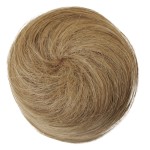 CAISHA 100% HUMAN HAIR Bun Updos Hair Piece Hepburn Scrunchie Honey Blonde H311m