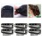 Jmkcoz 20pcs Snap-Comb Wig Clips with Rubber for Hair Extension Hairpiece DIY Clip in Hair Extensions 10-Teeth Wigs Weft Black Color