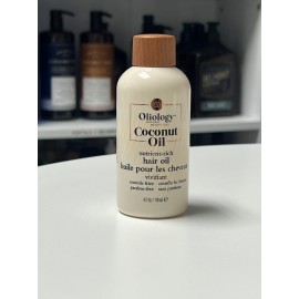 Oliology Coconut Hair Oil - Meds Split Ends, Controls Frizz, Hydrates & Softens - Lightweight Formula Helps Repair Distressed Hair from Heat Styling & Treatments | Made in USA & Paraben Free (4oz)