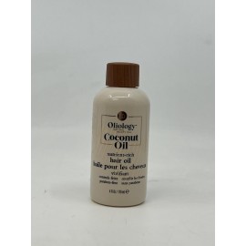 Oliology Coconut Hair Oil - Meds Split Ends, Controls Frizz, Hydrates & Softens - Lightweight Formula Helps Repair Distressed Hair from Heat Styling & Treatments | Made in USA & Paraben Free (4oz)