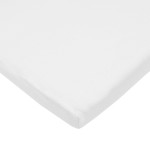 TL Care Supreme 100% Natural Cotton Jersey Knit Fitted 18 x 36 Cradle/Bassinet Sheet, White, Soft Breathable, for Boys and Girls