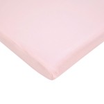 TL Care 100% Cotton Knit Fitted 18 x 36 Cradle/Bassinet Sheet - Compatible with Mika Micky Bassinet, Pink, Soft Breathable, for Girls