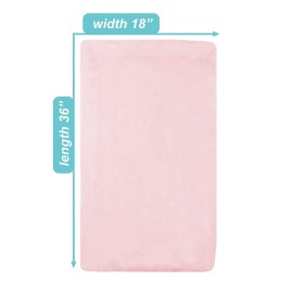 TL Care 100% Cotton Knit Fitted 18 x 36 Cradle/Bassinet Sheet - Compatible with Mika Micky Bassinet, Pink, Soft Breathable, for Girls