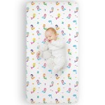 Wildkin Kids 100% Microfiber Crib Sheet - Soft, Breathable Fitted Sheet - Mermaids