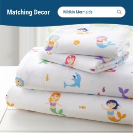 Wildkin Kids 100% Microfiber Crib Sheet - Soft, Breathable Fitted Sheet - Mermaids