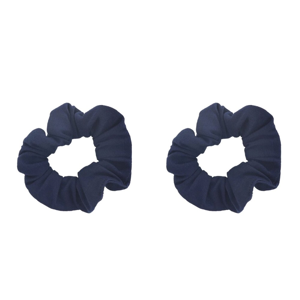 Set of 2 Solid Scrunchies (Navy)