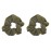 Set of 2 Solid Scrunchies (Olive Green)