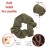 Set of 2 Solid Scrunchies (Olive Green)