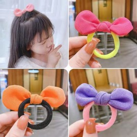 LOVEF 9 Pcs Girl\'s Bowknot Hair Rope Ponytail Kids Holder Elastic Hair Ties