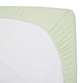 TL Care 100% Natural Breathable Cotton Jersey Knit Fitted Bassinet Sheet, Celery, 15 x 33, Soft Breathable, for Boys and Girls