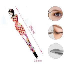 Eyebrow Tweezers Pinkiou Professional Slant tip Brow Clip Hair Removal Makeup Tool with Printed Beauty Cover Cosmetic 6 style pack of 6 pcs (Bikini) Eyebrow Tweezers Pinkiou Professional Slant tip Brow Clip Hair Removal Makeup Tool with Printed Beauty Cover Cosmetic 6 style pack of 6 pcs (Bikini)