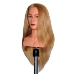 Ladella Beauty 24 Cosmetology (Heavy Density) with shoulder Human Hair Mannequin Manikin Training Head - Layla (LAYLA)