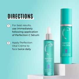Malibu C Perfection Vital Crme - Daily Face Moisturizer for Dry Skin with Peptide & Pro Vitamin B5 - Hydrating Moisturizer for Fine Lines, Wrinkles, Dark Circles & Puffiness (1.69 oz)