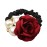 LOVEF 4Pcs Korean Fashion Pearl Hair Rope Rose Flower Rhinestone Hair Ties/ Jewelry Rubber Band