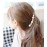 Ruihfas Fashion 2 Pcs Artificial Pearls Rhinestone Banana Clips Ponytail Holders Hair Clips