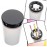 yueton Nail Art Brushes Holder Remover Cup Immersion Brush Cleaner Bottle Container
