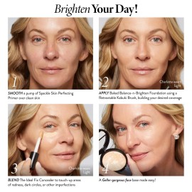 LAURA GELLER NEW YORK Award-Winning Baked Balance-n-Brighten Color Correcting Powder Foundation - Toffee - Buildable Light to Medium Coverage - Demi-Matte Natural Finish LAURA GELLER NEW YORK Award-Winning Baked Balance-n-Brighten Color Correcting Powder Foundation - Toffee - Buildable Light to Medium Coverage - Demi-Matte Natural Finish