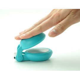 HARAC Special Needs Nail Clippers for Arthritic Hands, Senior and Kids, Adapted Nail Clipper for Fingernail and Thick Toenail, Made in Japan (Blue)