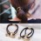 LOVEF 5Pcs Fashion Gold Plating Metal Cuff Band Ponytail Tie Hair Rope Hair Ring