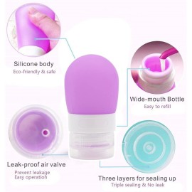 Mziart Portable Soft Silicone Travel Bottles Travel Containers(1.3OZ, Pack of 3) Mziart Portable Soft Silicone Travel Bottles Travel Containers(1.3OZ, Pack of 3)