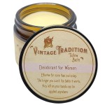 Vintage Tradition Beef Tallow Natural Deodorant for Women - 2 Fl. Oz. Travel Size Deodorant with Olive Oil, Marjoram, Thyme, and Lavender Essential Oils - Aluminum- and Chemical-Free Underarm Balm