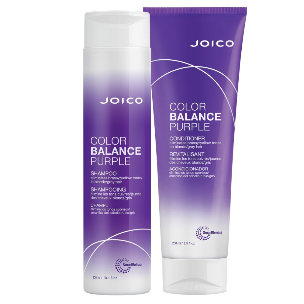 Joico Color Balance Purple Shampoo & Conditioner Set | Eliminate Brassy and Yellow tones | For Cool Blonde or Gray Hair Joico Color Balance Purple Shampoo & Conditioner Set | Eliminate Brassy and Yellow tones | For Cool Blonde or Gray Hair