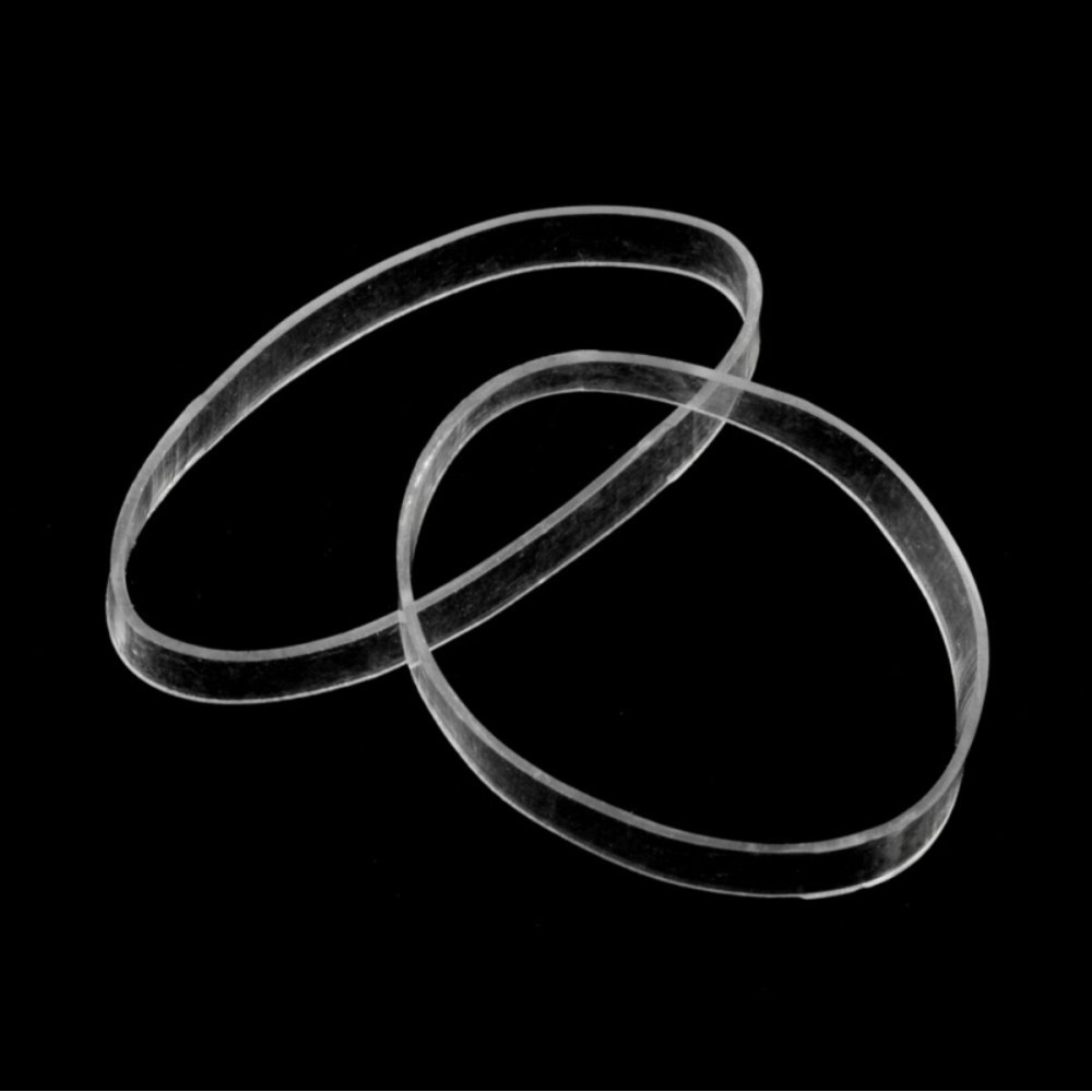 Hair Elastics - STRONG - REUSEABLE Clear Premium- 40mm Wide, Pack of 16 by ElasticU