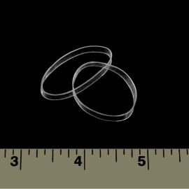 Hair Elastics - STRONG - REUSEABLE Clear Premium- 40mm Wide, Pack of 16 by ElasticU