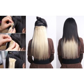 S-noilite 26 Long Straight Curly 8 Pcs Clip in on Hair Extensions Blonde Mix Light Grey Full Head Set Thick Hairpiece Synthetic Hair Extensions for Girl Lady Women S-noilite 26 Long Straight Curly 8 Pcs Clip in on Hair Extensions Blonde Mix Light Grey Full Head Set Thick Hairpiece Synthetic Hair Extensions for Girl Lady Women