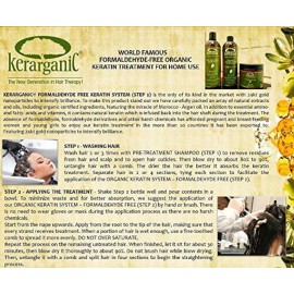 KERARGANIC - Formaldehyde-Free Organic Keratin Treatment Set - 2 Oz Natural Ingredients for Straight Silky Smooth Hair Keratin Complex Smoothing Hair Treatment Kit KERARGANIC - Formaldehyde-Free Organic Keratin Treatment Set - 2 Oz Natural Ingredients for Straight Silky Smooth Hair Keratin Complex Smoothing Hair Treatment Kit