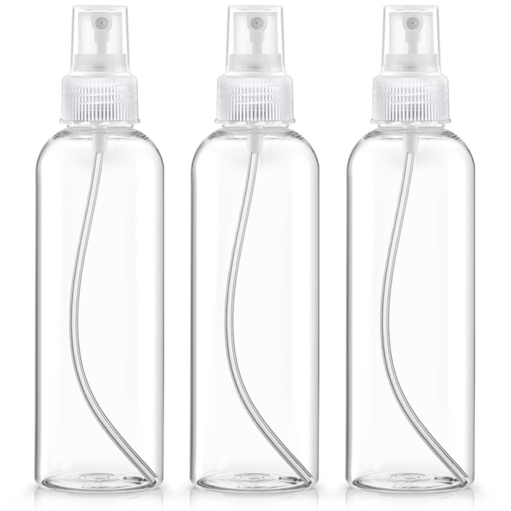 Spray Bottles, 8.5oz/250ml Plastic Spray Bottles, Clear Empty Fine Mist with Cap for Essential Oils, Perfumes, Refillable Liquid Containers (3 Pack) Spray Bottles, 8.5oz/250ml Plastic Spray Bottles, Clear Empty Fine Mist with Cap for Essential Oils, Perfumes, Refillable Liquid Containers (3 Pack)