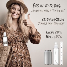 Spray Bottles, 8.5oz/250ml Plastic Spray Bottles, Clear Empty Fine Mist with Cap for Essential Oils, Perfumes, Refillable Liquid Containers (3 Pack) Spray Bottles, 8.5oz/250ml Plastic Spray Bottles, Clear Empty Fine Mist with Cap for Essential Oils, Perfumes, Refillable Liquid Containers (3 Pack)