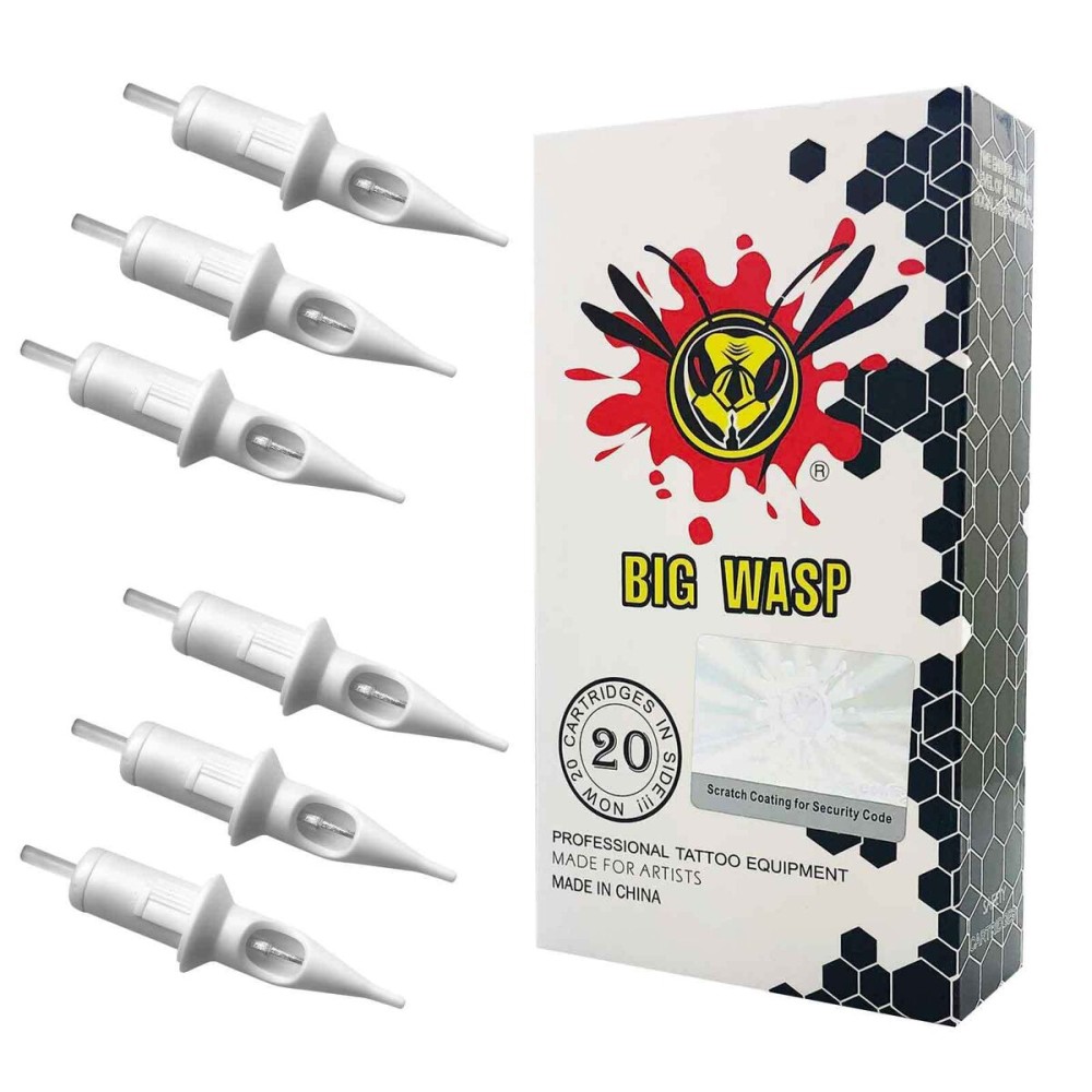 BIGWASP Professional 7RS Disposable Tattoo Needle Cartridge 12 Standard 7 Round Shader (1207RS) 20Pcs BIGWASP Professional 7RS Disposable Tattoo Needle Cartridge 12 Standard 7 Round Shader (1207RS) 20Pcs