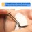 Volume Eyelash Extension Tweezer - FEITA Professional Angled Curved Pointed L-Shaped Precision Tweezers for 3D 4D 6D Lashes Extension - Silver