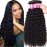 UNICE Human Hair Bundles Curly 18 20 22 inch 100% Unprocessed Malaysian Virgin Weave 3 Bundle Real Natural Black Human Hair Extensions 1B Natural Black Color for Women
