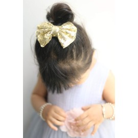 Missgrace Hot Gold Hair Bow.Hair Bows, Hair Clips,Girls Hair Bows.Hair Bows
